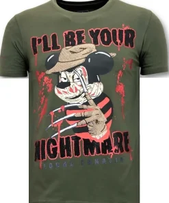T-shirt Heren - Mickey Krueger - Groen