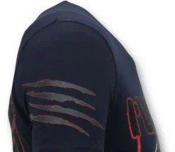 T-shirt Heren - Mickey Krueger - Blauw