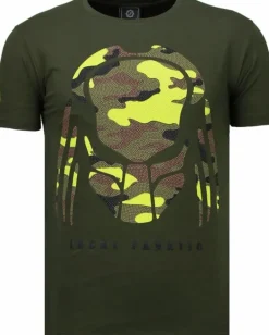 T-shirt Heren - Milf Hunter - Groen