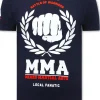 T-shirt Heren - MMA Fighter - Blauw
