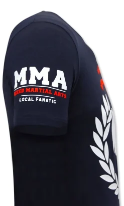 T-shirt Heren - MMA Fighter - Blauw