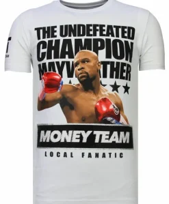 T-shirt Heren - Money Team Champion - Wit
