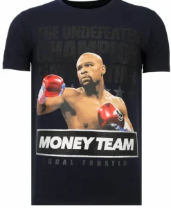 T-shirt Heren - Money Team Champion - Blauw