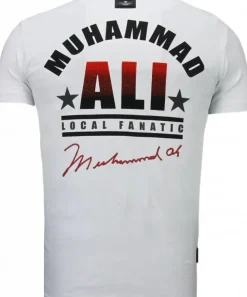 T-shirt Heren - Muhammad Ali - Wit