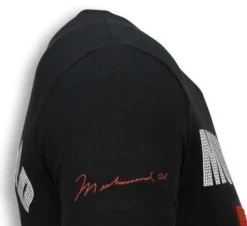 T-shirt Heren - Muhammad Ali - Zwart