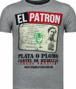 T-shirt Heren - Narcos Billionaire - Grijs