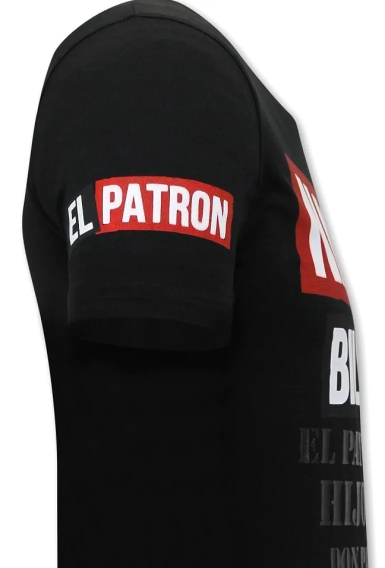 T-shirt Heren - Narcos Billionaire - Zwart