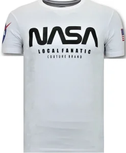 T-shirt Heren - NASA - Wit