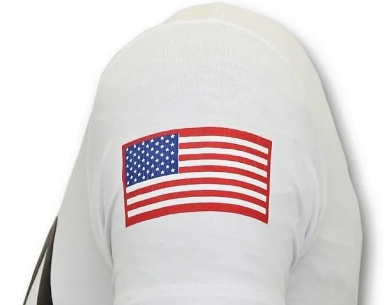 T-shirt Heren - NASA - Wit