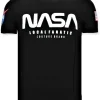 T-shirt Heren - NASA - Zwart