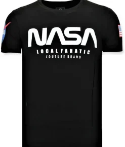 T-shirt Heren - NASA - Zwart