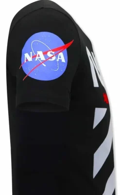 T-shirt Heren - NASA - Zwart