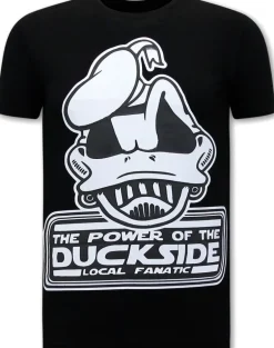 T-shirt Heren - Power Of Duckside - Zwart