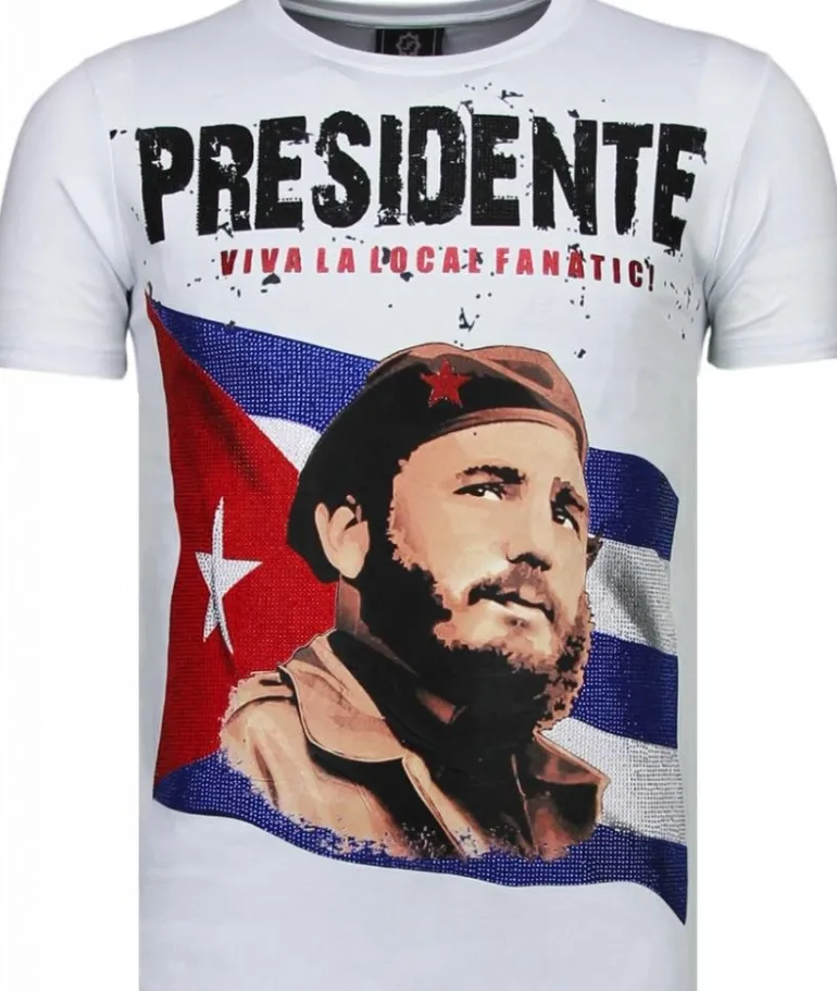 T-shirt Heren - Presidente - Wit