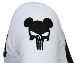 T-shirt Heren - Punisher Mickey - Wit
