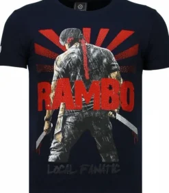 T-shirt Heren - Rambo - Blauw