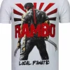 T-shirt Heren - Rambo - Wit