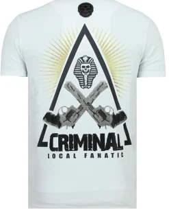 T-shirt Heren - Rebel Pharaoh - Wit