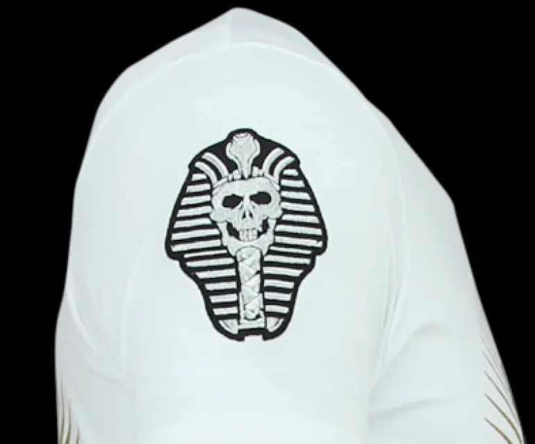 T-shirt Heren - Rebel Pharaoh - Wit