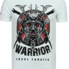 T-shirt Heren - Savage Samurai - Wit