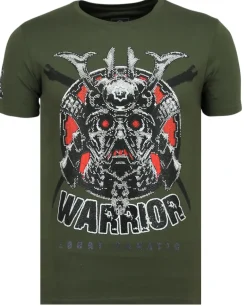T-shirt Heren - Savage Samurai - Groen