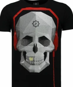 T-shirt Heren - Skull Beat - Zwart