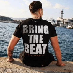 T-shirt Heren - Skull Beat - Zwart