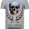 T-shirt Heren - Skull Originals - Grijs