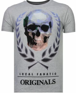 T-shirt Heren - Skull Originals - Grijs