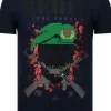 T-shirt Heren - Skull Rebel - Blauw