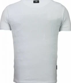 T-shirt Heren - Skull Rebel - Wit