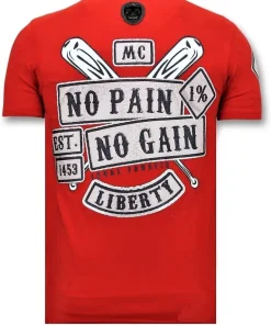 T-shirt Heren - Sons Of Anarchy - Rood