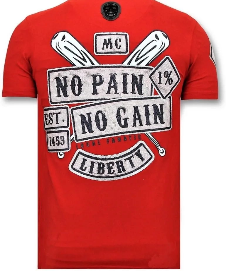 T-shirt Heren - Sons Of Anarchy - Rood