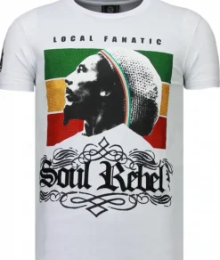 T-shirt Heren - Soul Rebel - Wit