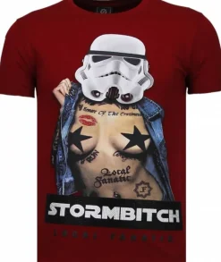T-shirt Heren - Stormbitch - Bordeaux