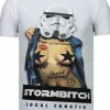 T-shirt Heren - Stormbitch - Wit