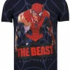 T-shirt Heren - The Beast Spider - Blauw