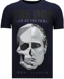 T-shirt Heren - The Don Skull - Blauw