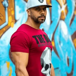T-shirt Heren - The Don Skull - Bordeaux