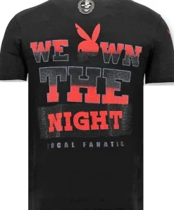 T-shirt Heren - The Playtoy Mansion - Zwart