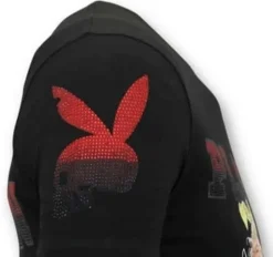 T-shirt Heren - The Playtoy Mansion - Zwart