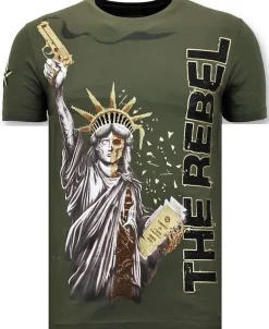 T-shirt Heren - The Rebel - Groen