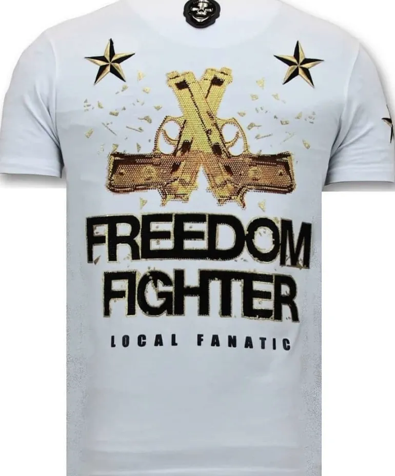 T-shirt Heren - The Rebel - Wit