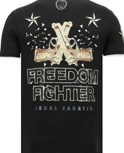 T-shirt Heren - The Rebel - Zwart