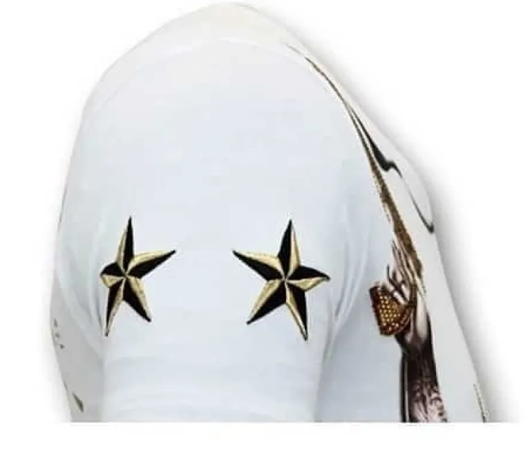 T-shirt Heren - The Rebel - Wit