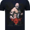 T-shirt Heren - The Rock - Blauw