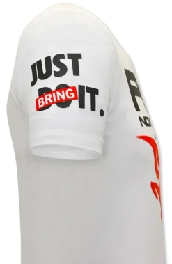 T-shirt Heren - The Rock - Wit