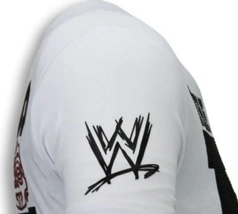 T-shirt Heren - The Rock - Wit