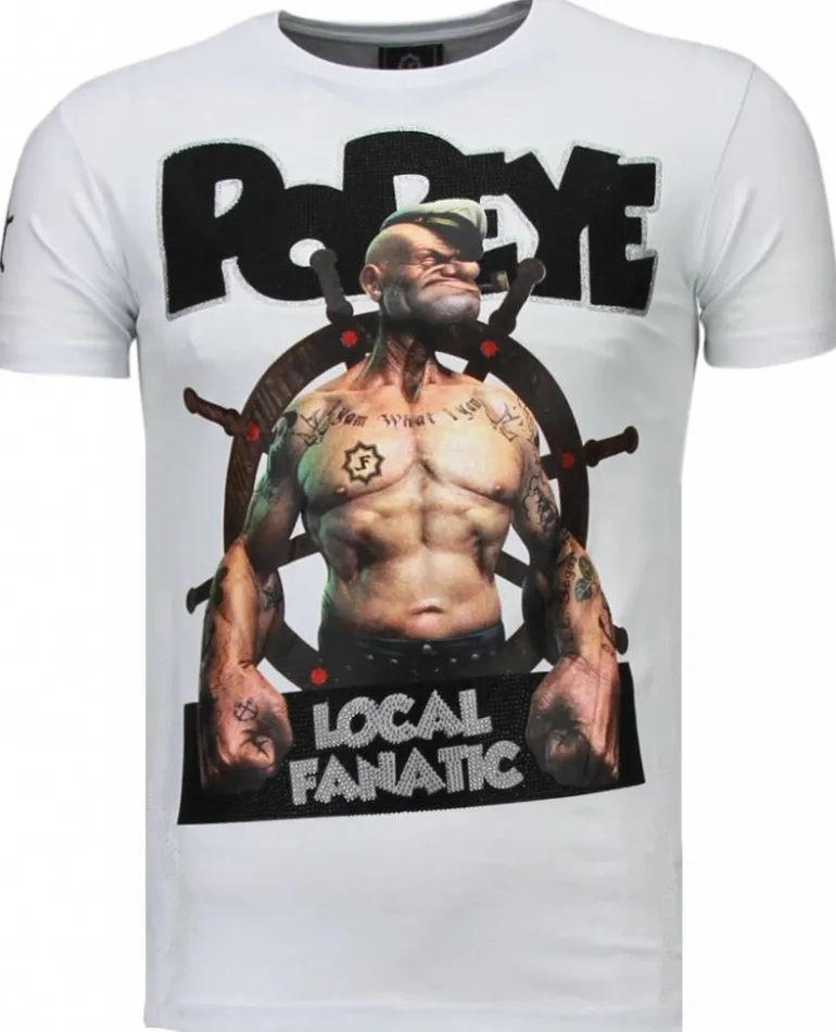 T-shirt Heren - The Sailor Man - Wit