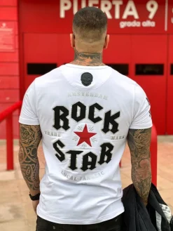 T-shirt Heren - Tomcat Rock My World - Wit